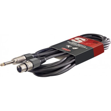Mikrofona kabelis - XLR/džeks, 6 m, Stagg SMC6XP
