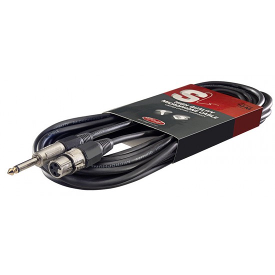 Microphone cable XLR / Jack, 10 m, Stagg SMC10XP