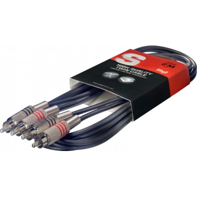 Audio kabelis RCA/RCA, 3 m, Stagg STC3C