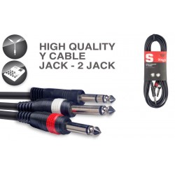 Y Vads Jack / Jack, 6 m, Stagg SYC6/PS2P E