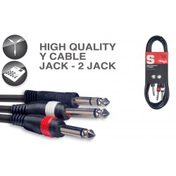 Y Vads Jack / Jack, 3 m, Stagg SYC3/PS2P E