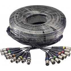 Kabelis 30m Multicore 8XLRf-8XLRm Stagg SML30/8XF8XM E