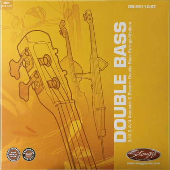 Set of strings for 3/4 and 4/4 acoustic and electric double bass DB-55110-ST