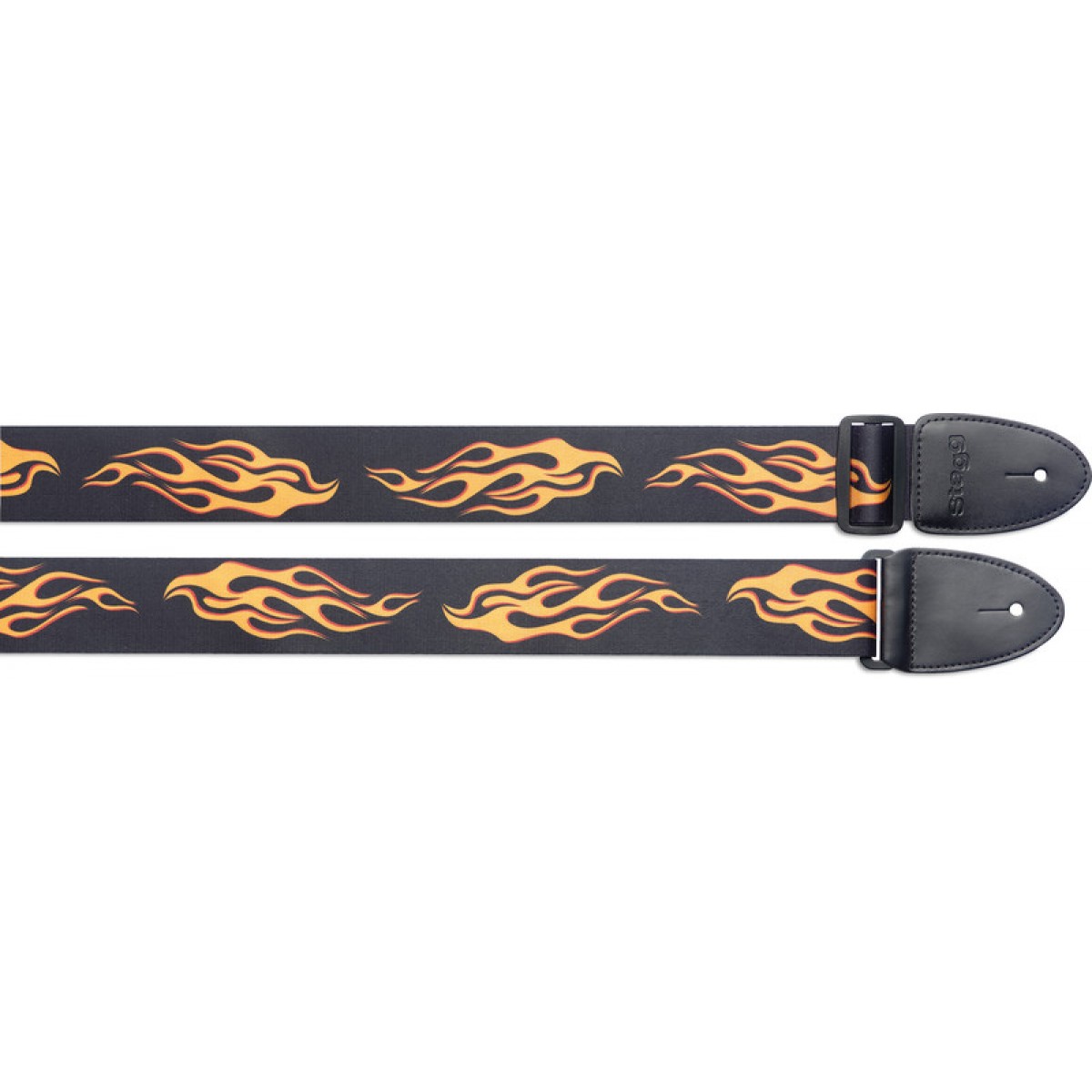 Ģitāras siksna 82-141 cm STE FLAME Stagg regulējams garumā