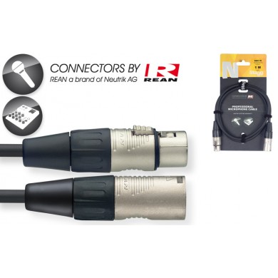 Mikrofona kabelis REAN XLR/XLR Stagg NMC10R,10 m