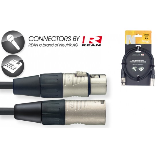 Mikrofona kabelis REAN XLR/XLR Stagg NMC10R,10 m