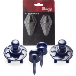 Ģitāras siksnas turētājs SSL1 BK Strap&Lock Stagg