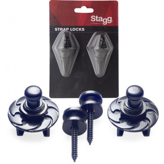 Strap buttons with locking system Stagg SSL1 BK