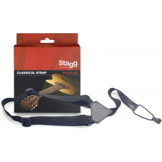 Sound-hole nylon strap f. Classical Guitars Stagg SNCL001-BK