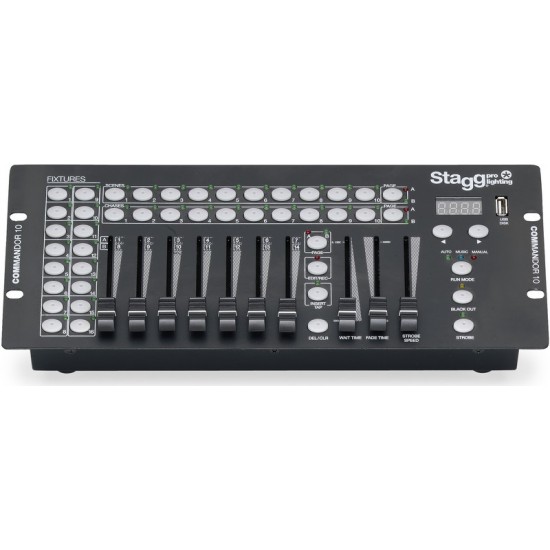 DMX gaismas kontrolieris Stagg COMMANDOR 10-3