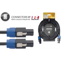 Skandu speakon vads 10m, 2x2.5mm2 REAN SPK/SPK, Stagg NSP10SS25BR
