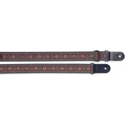 Ģitāras siksna Stagg SWO-FLO RED