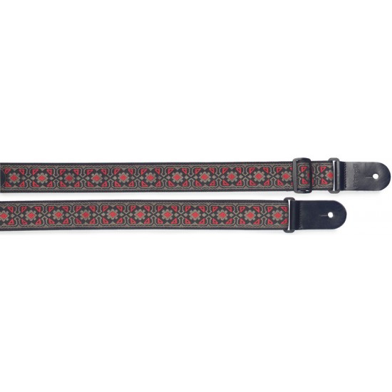 Ģitāras siksna Stagg SWO-FLO RED