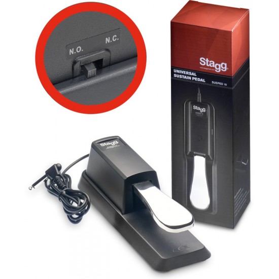 Universal sustain pedal for electronic piano or keyboard Stagg SUSPED 10