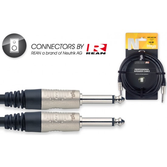 Skandu speakon vads  REAN Jack/Jack, 10 м, Stagg NSP10PP15R