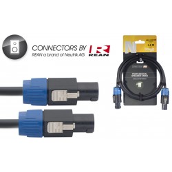 Skandu speakon vads 3m, 2x1.5mm2 REAN SPK/SPK, Stagg NSP3SS15BR