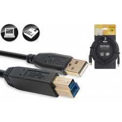USB 3.0 cable A to B, 5m, Speed 5Gbit/sec NCC5U3AU3B Stagg