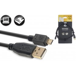 Kabelis USB-A/male uz USB-Micro- A/male Stagg NCC1,5UAUCA