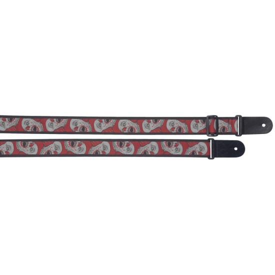 Ģitāras siksna Stagg SWO-SKCLOWN RED