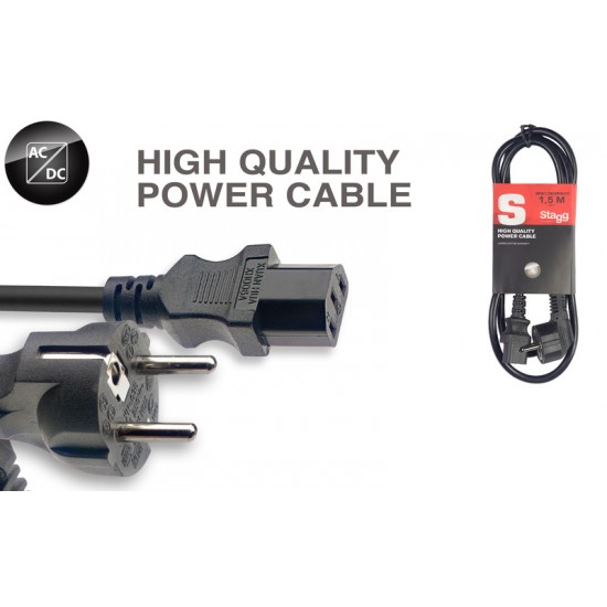 Kabelis Power supply cable 1.5m SPW1,5IECFPEU15 Barošanas kabelis Stagg