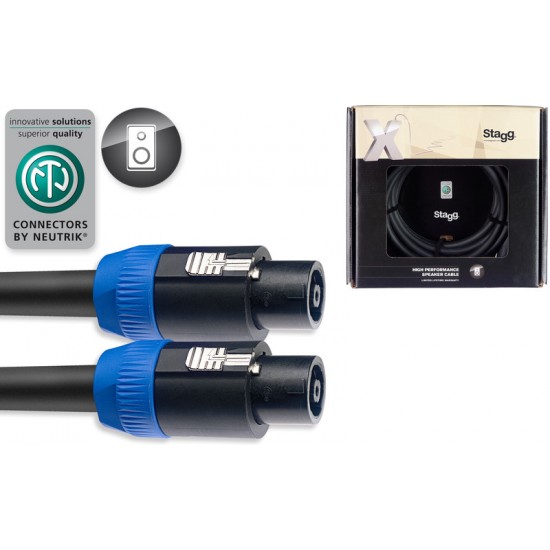 Skandu speakon vads 10m, 8x2.5mm2 NEUTRIK SpeakON / SpeakON,  Stagg XSP10SS25D