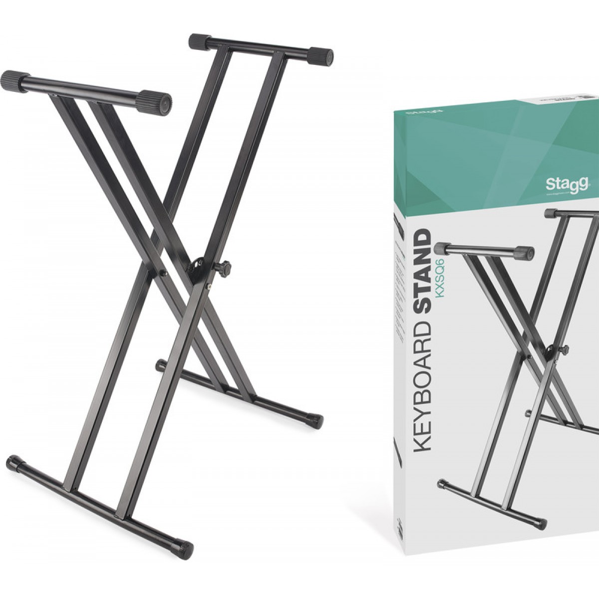 Sintezatora statīvs Stagg KXSQ6, 65-98 cm, 5 līmeņi
