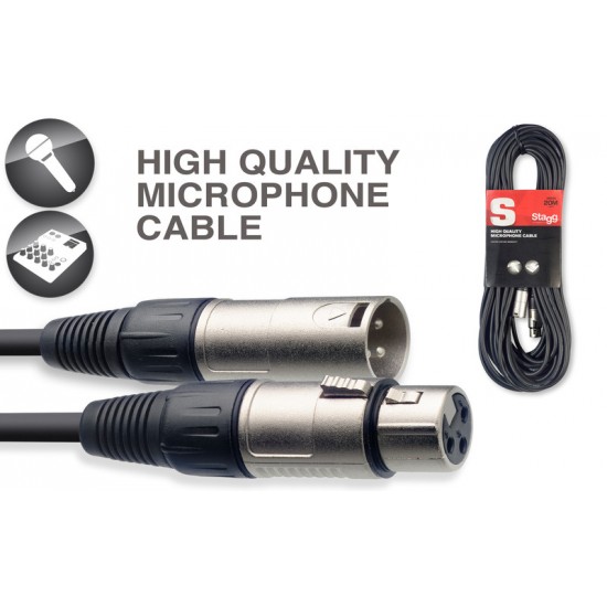 Mikrofona vads XLR/XLR Stagg SMC20, 20 м