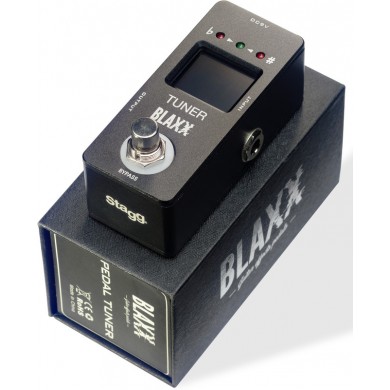 BLAXX auto-chromatic tuner pedal for guitar, bass and other music instruments BX-TUNER