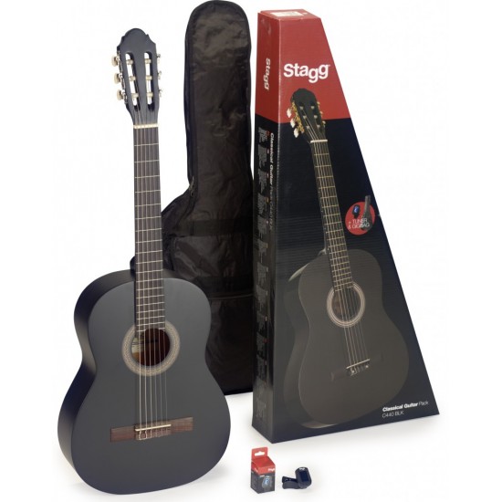 Klasiskā ģitāra Stagg C440 M BLK PACK (4/4)