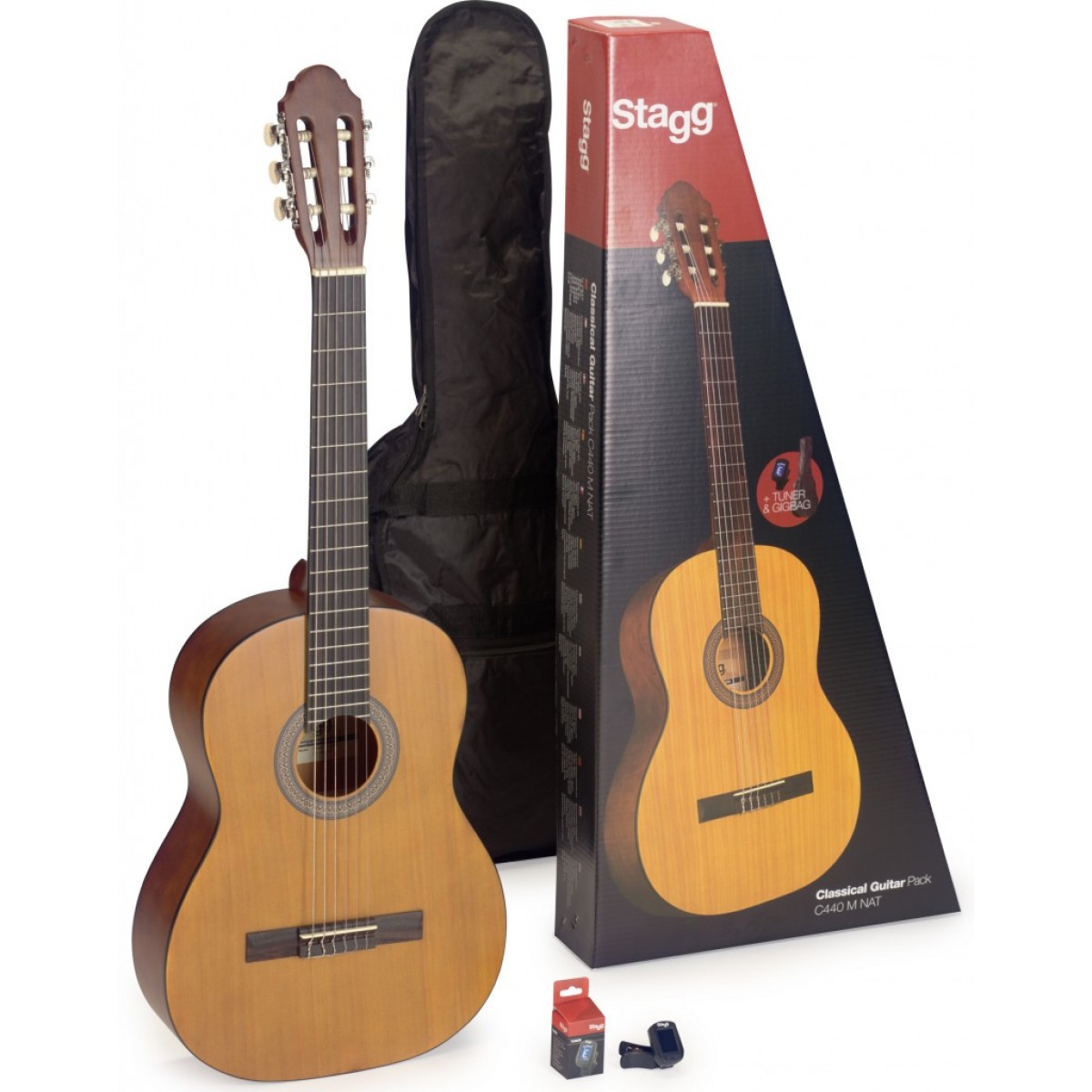 Klasiskā ģitāra Stagg C430 M NAT PACK (3/4)