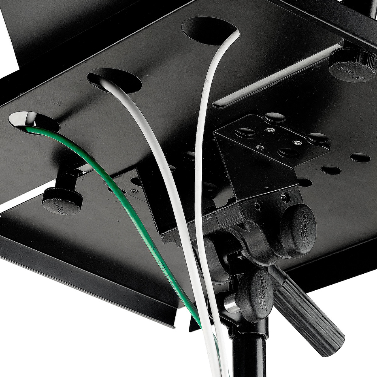 Laptop stand with extra table Stagg COS 10 BK Laptop stand with extra table Stagg COS 10 BK
