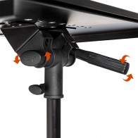 Laptop stand with extra table Stagg COS 10 BK Laptop stand with extra table Stagg COS 10 BK