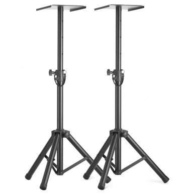 Two height-adjustable monitor or light stands with folding legs Stagg SMOS-20