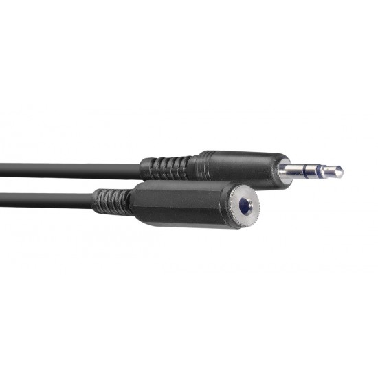 Audio cable, mini jack/mini jack (m/f), 3 m (10') Stagg SAC3MPSBMJS