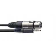 Audio kabelis XLR/f - mini stereo jack/m, 1m SAC1MPSBXF Stagg
