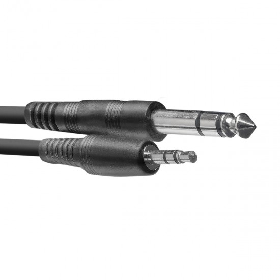 Audio cable, jack/mini jack (m/m), 3 m (10') Stagg SAC3MPSBPS