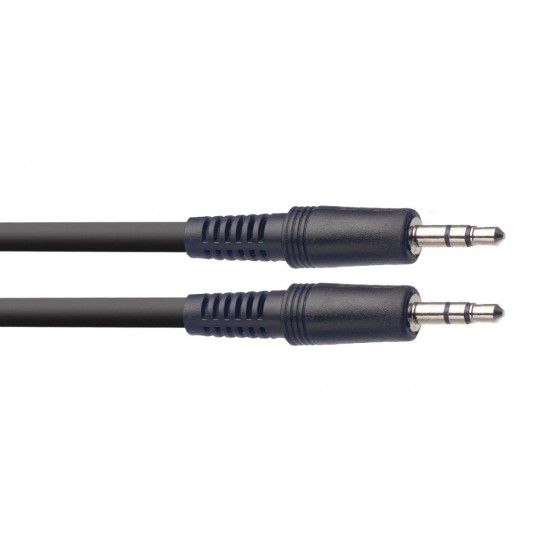 Audio cable, mini jack/mini jack (m/m), 2 m (6') Stagg SAC2MPSMPSB