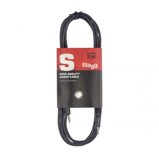 Audio cable, mini jack/mini jack (m/m), 2 m (6') Stagg SAC2MPSMPSB