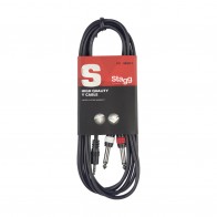 Y vads, mini jack/m - 2x jack/m, 2 m SYC2/MPSB2P E Stagg