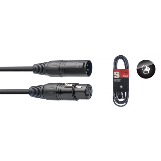 DMX cable, XLR/XLR (m/f), 3 m (10') Stagg SDX3-3
