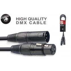 DMX kabelis, XLR/XLR (m/f), 1.5 m (5') Stagg SDX1,5-3