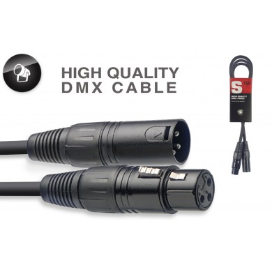 DMX kabelis, XLR/XLR (m/f), 1.5 m (5') Stagg SDX1,5-3