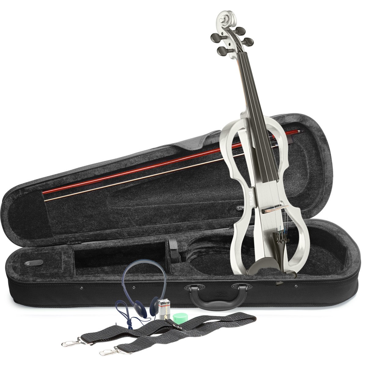 Elektriskās vijoles Stagg EVN X-4/4 WH