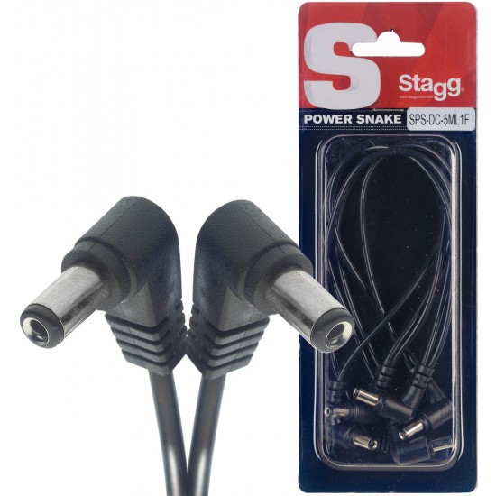 5-effect Pedal DC Supply Cable Stagg SPS-DC-5ML1F