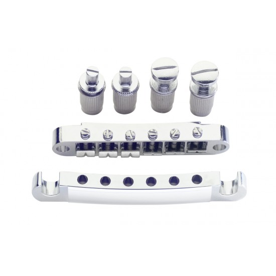 Elektriskās ģitāras Les Poul tiltiņš Tune-o-matic bridge Stagg SP-BRLP-CH