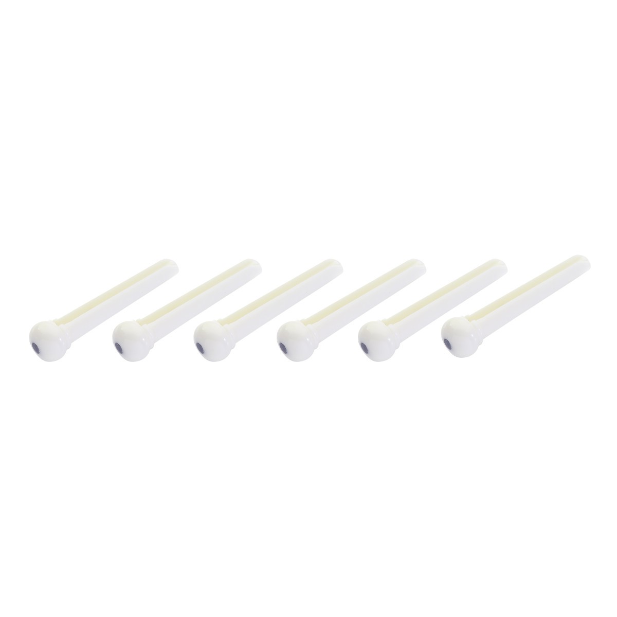 Bridge pins spraudnis, plastmasas, komplektā 6 gab Stagg SP-PIWS-WH tapa ģitāras stīgām