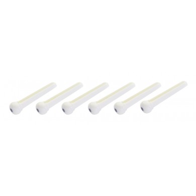 Bridge pins spraudnis, plastmasas, komplektā 6 gab Stagg SP-PIWS-WH tapa ģitāras stīgām