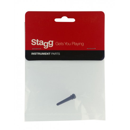 Ebony bridge pin for acoustic guitar bridge (1 piece) Stagg SP-PIWS-EBN