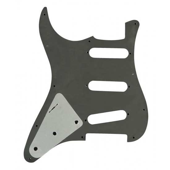 Dekoratīvais aizsargelements ģitārai, guitar pickguard plate cover SP-PKEL-STBK Stratocaster modelis melns, 3 slāņu