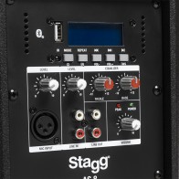 Aktīvais skaļrunis 8", 125W AS8 EU Stagg D klase, Bluetooth TWS stereo